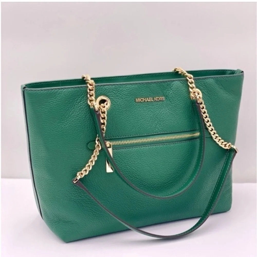 Michael Kors Green Tote Shoulder Bag - Picture 11 of 12